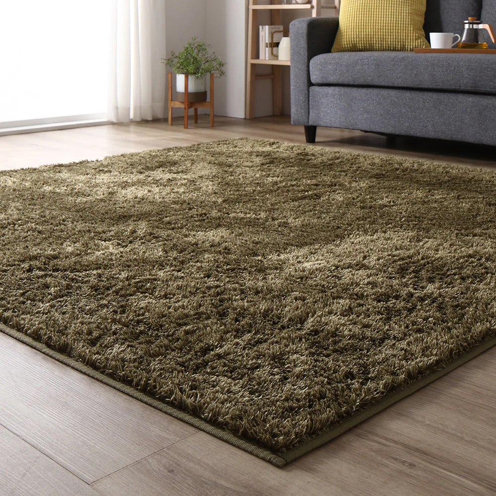 洗えるシャギーラグ 制菌加工 【1.5畳(約130×185cm)】 ベージュ - Image 21