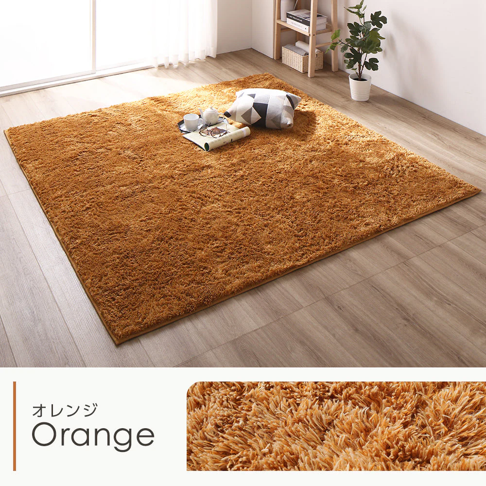 洗えるシャギーラグ 制菌加工 【1.5畳(約130×185cm)】 ベージュ - Image 6
