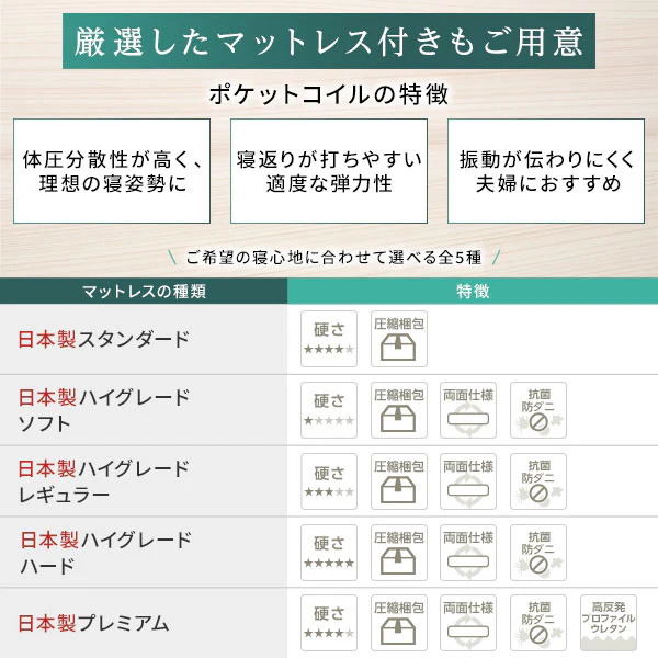 日本製ひのき 頑丈すのこベッド 通常すのこタイプ - Image 16
