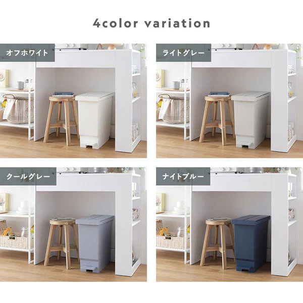 【日本製】省スペース開閉 バタフライオープンごみ箱 ペダル式 32L 2個組 クールグレー - Image 3
