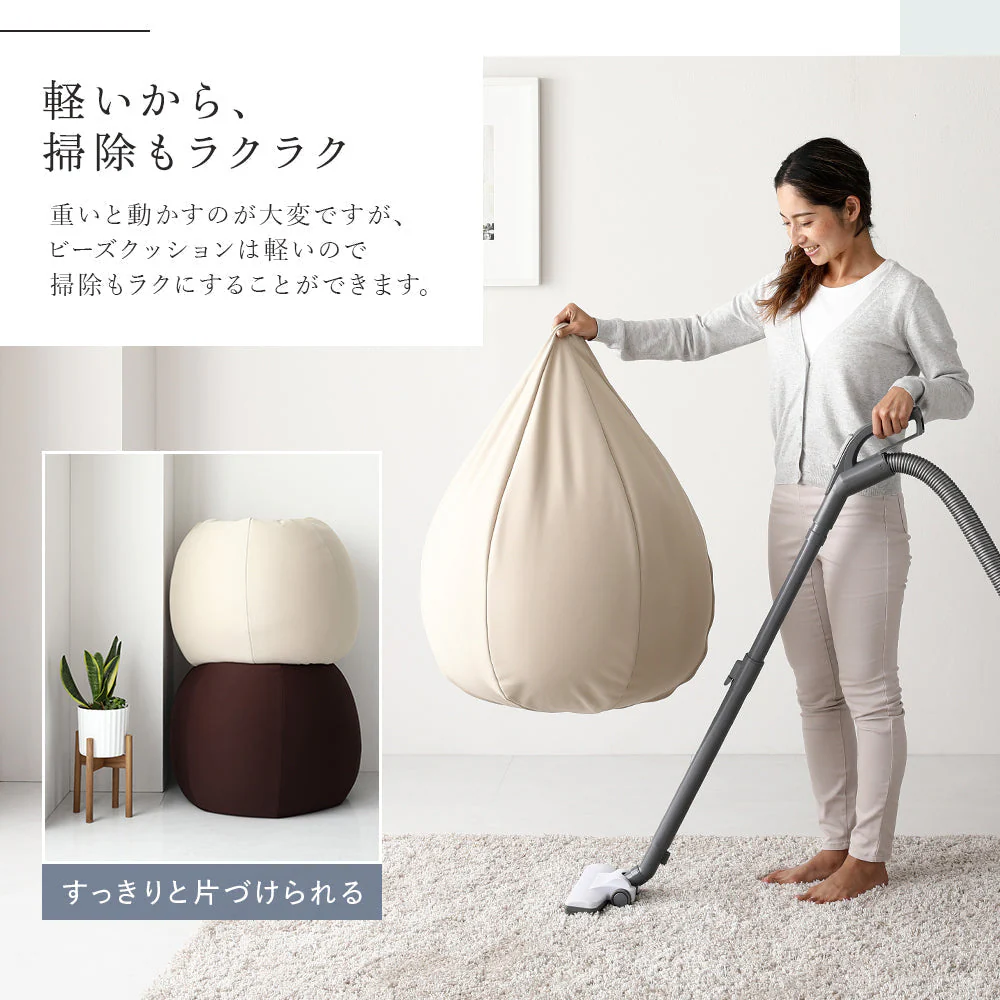 サークル型 ビーズクッション『Ingram イングラム』 ダークグレー - Image 16