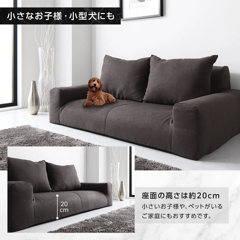 日本製 フロアこたつソファ（2人掛け） ネイビー - Image 8