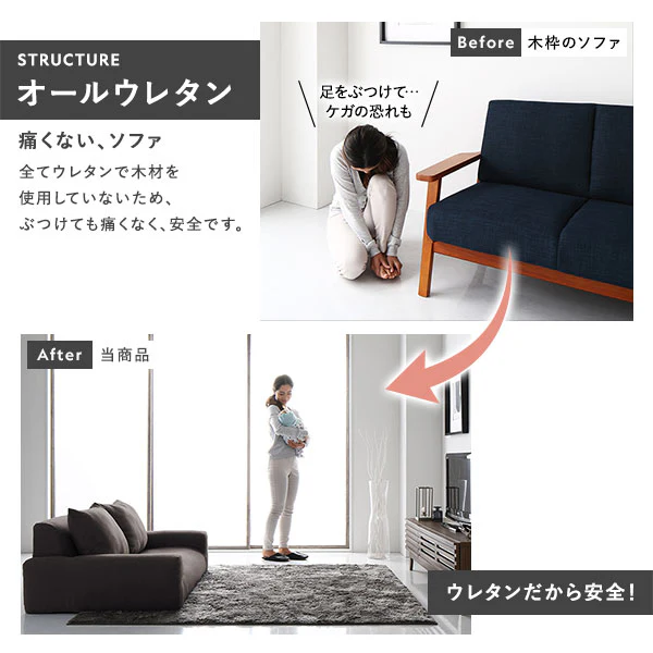 日本製 フロアこたつソファ（2人掛け） ベージュ - Image 10