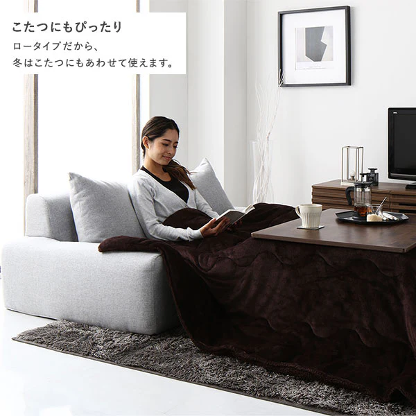 日本製 フロアこたつソファ（2人掛け） ベージュ - Image 8