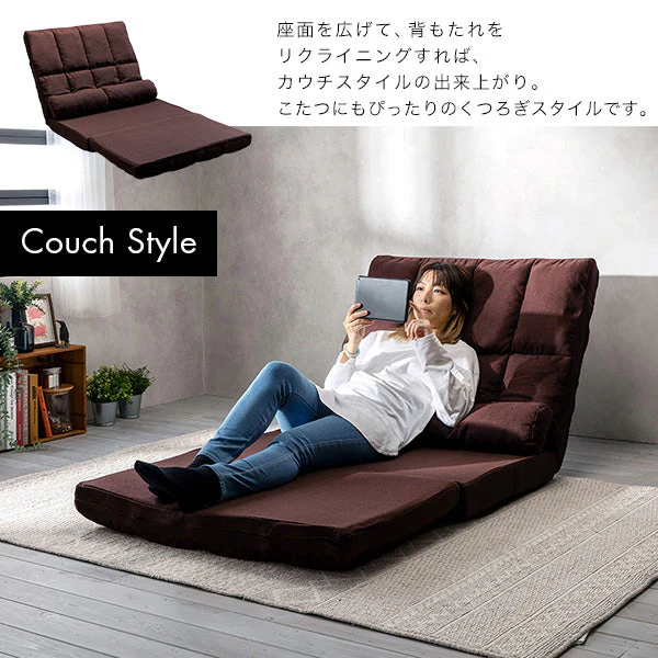 コンパクト 3WAYソファベッド ブラック 1人掛け - Image 10