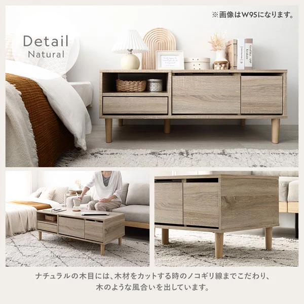 たっぷり収納できるドレッサーテーブル 幅95cm ホワイト - Image 18