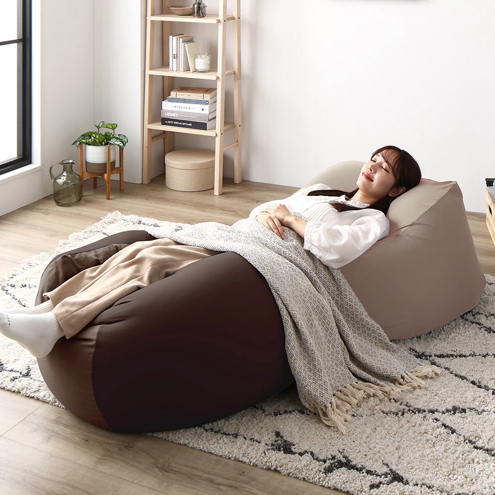 日本製 ビーズクッション 『STIIBO』 2個セット ブラウン・ブラウン - Image 31