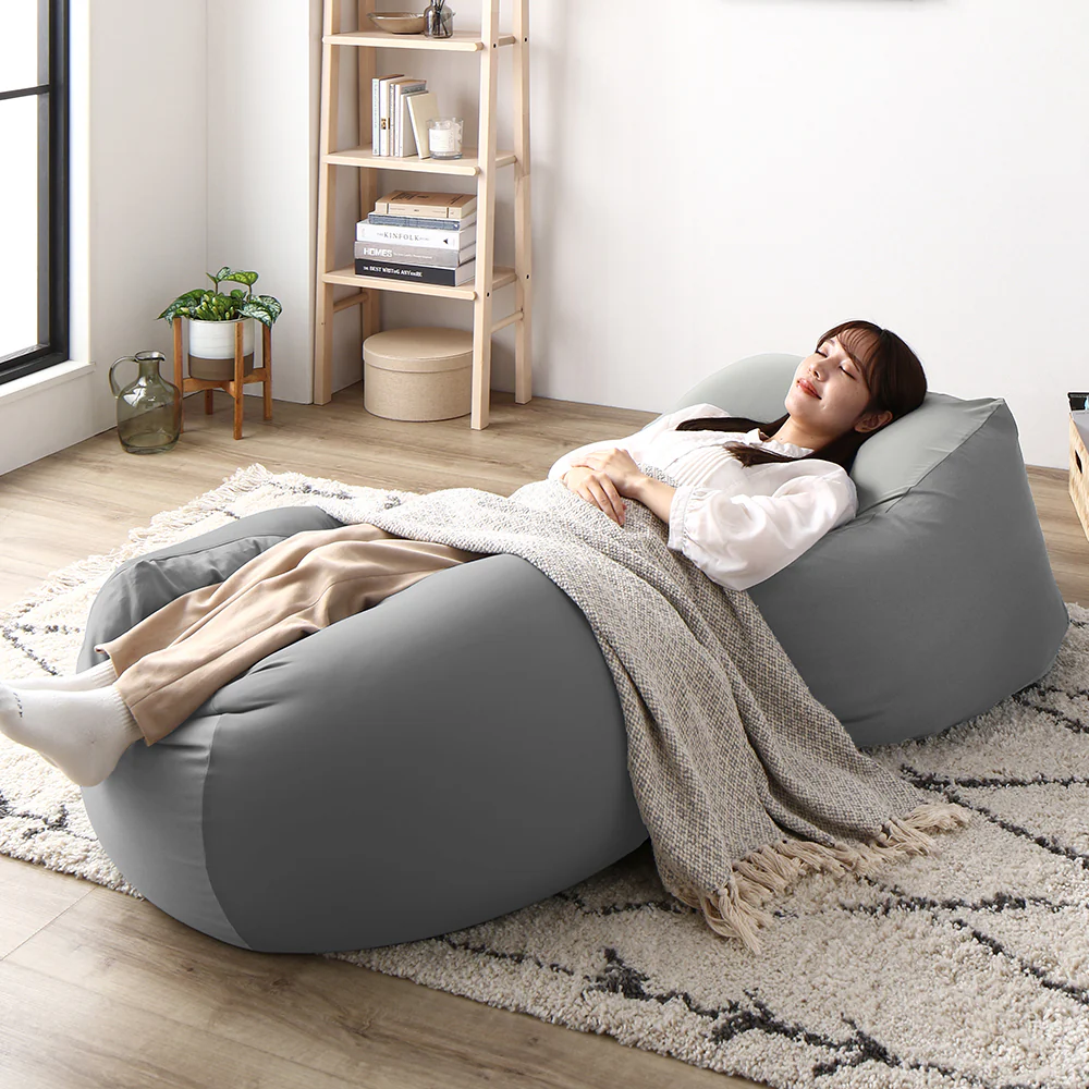 日本製 ビーズクッション 『STIIBO』 2個セット ブラウン・ブラウン - Image 29