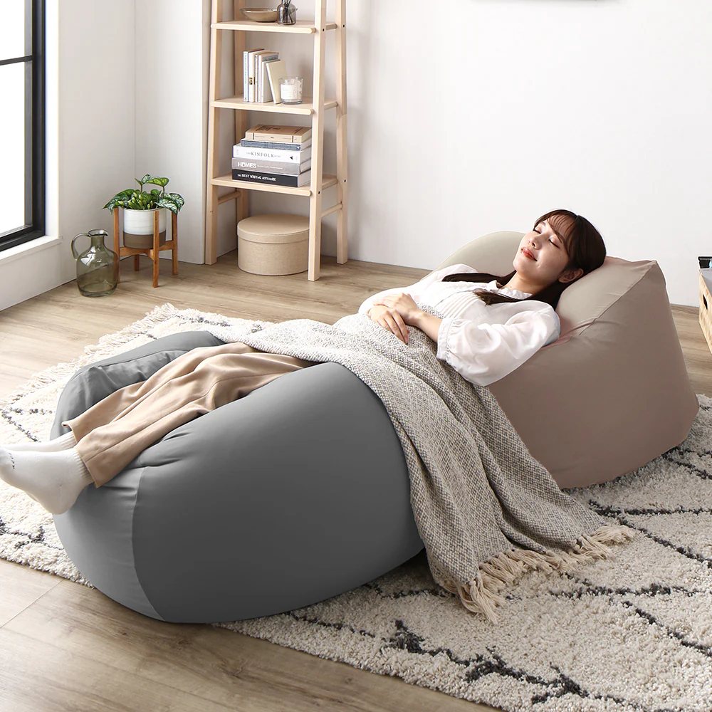 日本製 ビーズクッション 『STIIBO』 2個セット ブラウン・ブラウン - Image 32