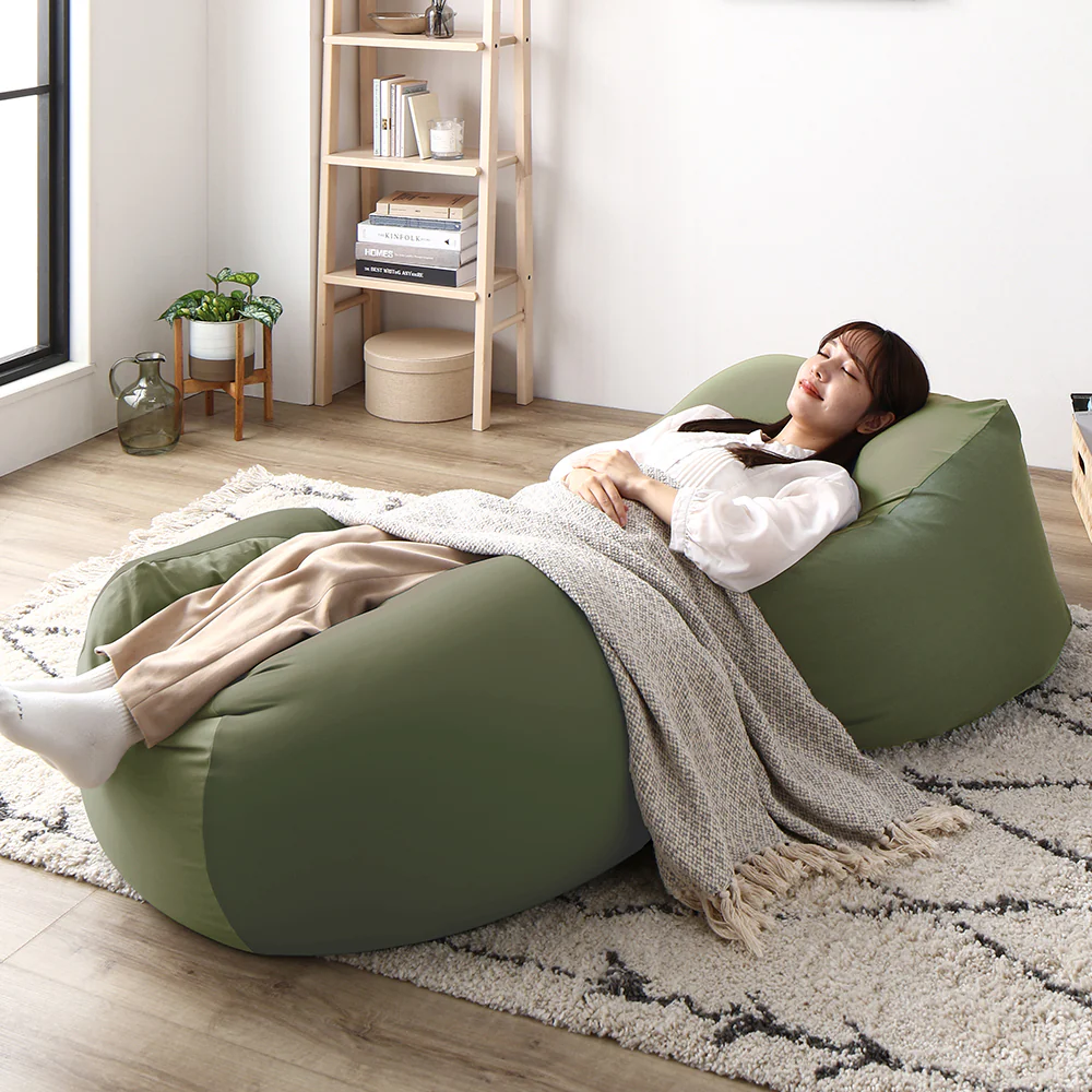 日本製 ビーズクッション 『STIIBO』 2個セット グレージュ・グレージュ - Image 28