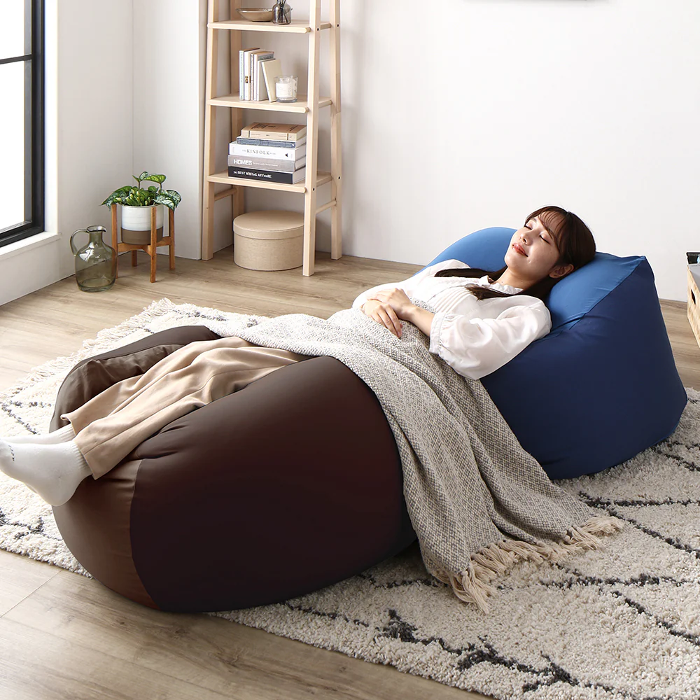 日本製 ビーズクッション 『STIIBO』 2個セット グレージュ・グレージュ - Image 37