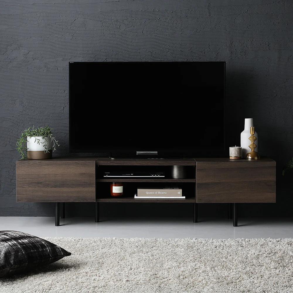 異素材MIX ワイド テレビボード 『Stova ストーヴァ』 幅150cm グレージュ - Image 27