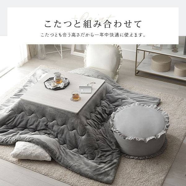 ニュアンスカラー 布団が収納できるクッションカバー ホフホワイト - Image 12
