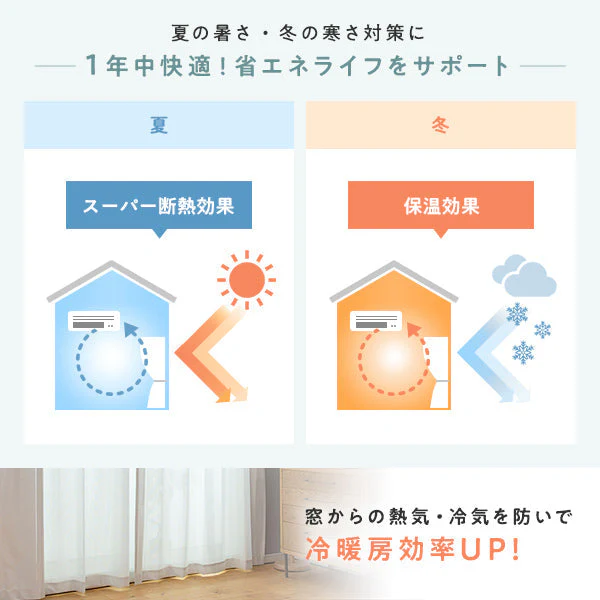 高断熱 高保温 遮像 エコファイン レースカーテン 2枚組【幅150cm】ボイル生地・シルバー - Image 12