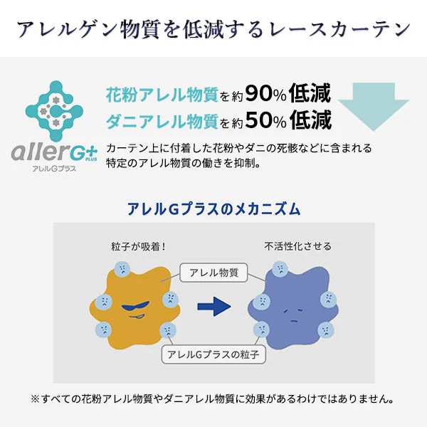 日本製 遮熱 UVカット レースカーテン 単品 幅150cm（1枚入り） ホワイト - Image 3