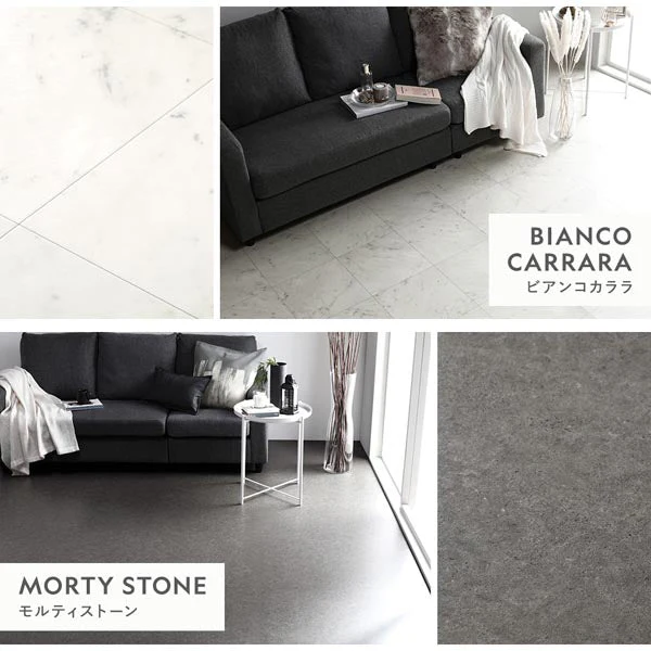 日本製 クッションフロア 敷き詰めタイプ（約1.8mm厚） ビアンコカララ - Image 7