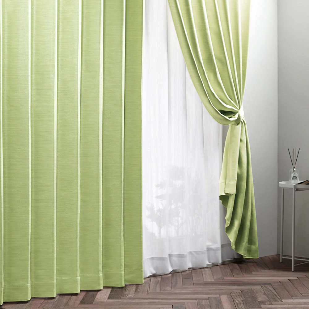 【ドレープ1枚】日本製 1級遮光 和の美しい色合いと光沢の上質カーテン 幅150cm×1枚 ブラック（墨） - Image 42