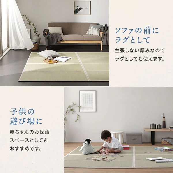 天然い草 4つ折り 畳マットレス 単品 目積織 - Image 11