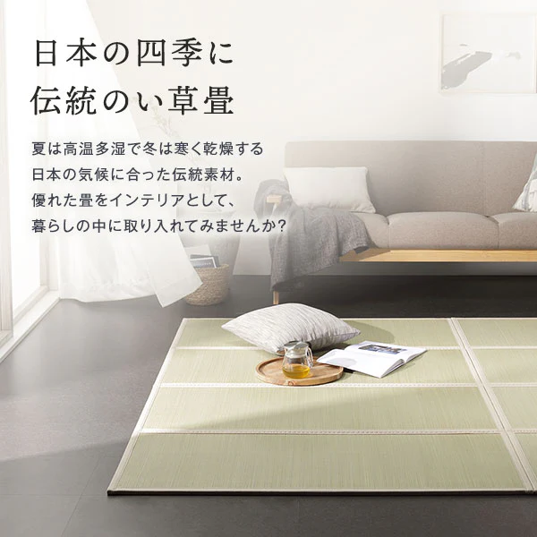 天然い草 4つ折り 畳マットレス 単品 目積織 - Image 14