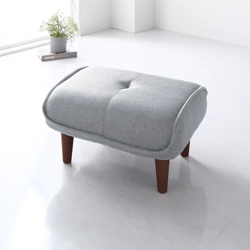 日本製 ポケットコイル オットマン単品 PVC生地 アイボリー - Image 22