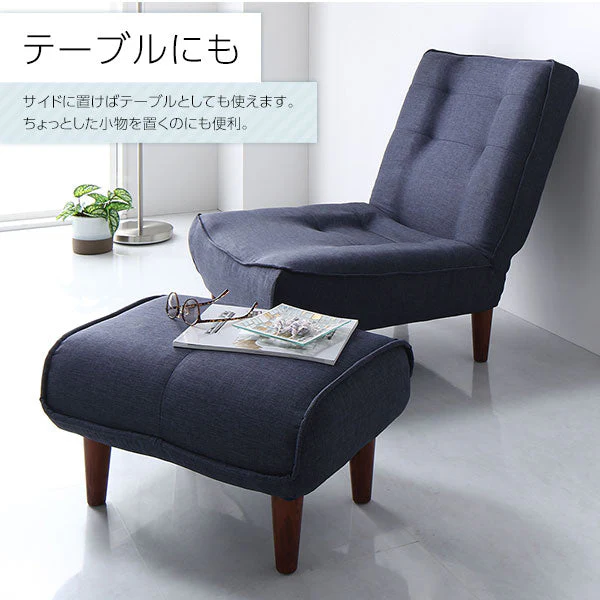 日本製 ポケットコイル オットマン単品 ファブリック生地 アッシュグレー - Image 7