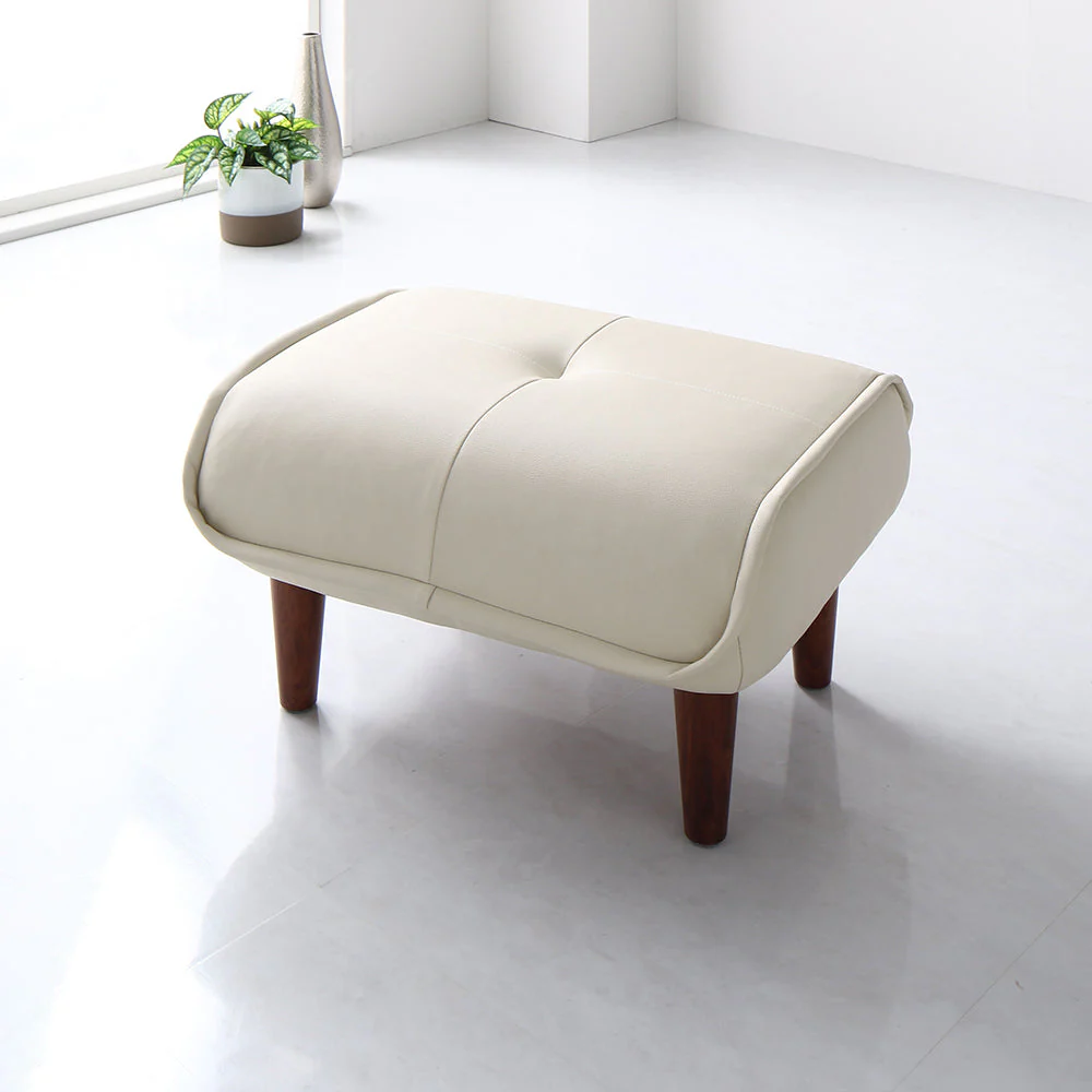 日本製 ポケットコイル オットマン単品 PVC生地 ブラック - Image 30