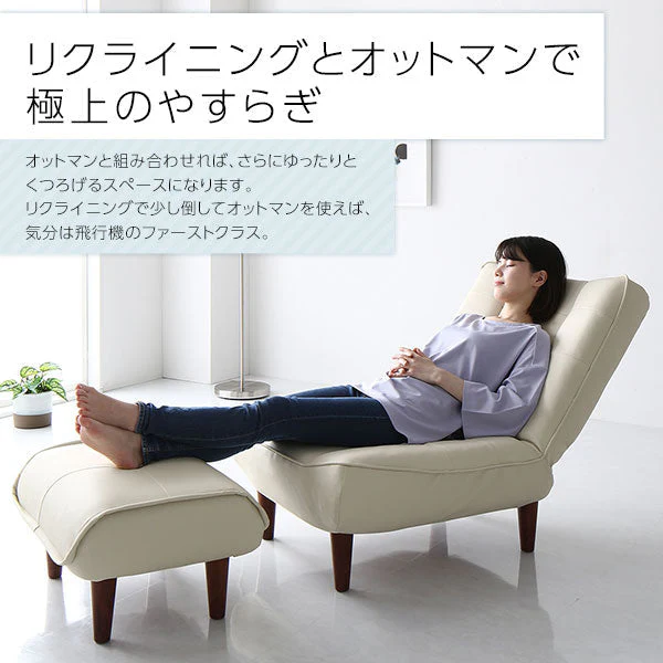 日本製 ポケットコイル オットマン単品 ファブリック生地 インディゴブルー - Image 11