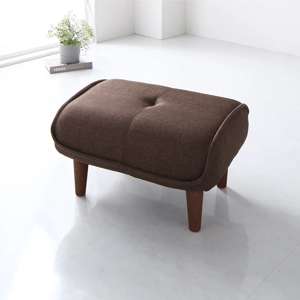 日本製 ポケットコイル オットマン単品 ファブリック生地 インディゴブルー - Image 23