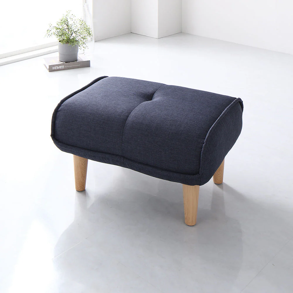 日本製 ポケットコイル オットマン単品 ファブリック生地 レッド - Image 17