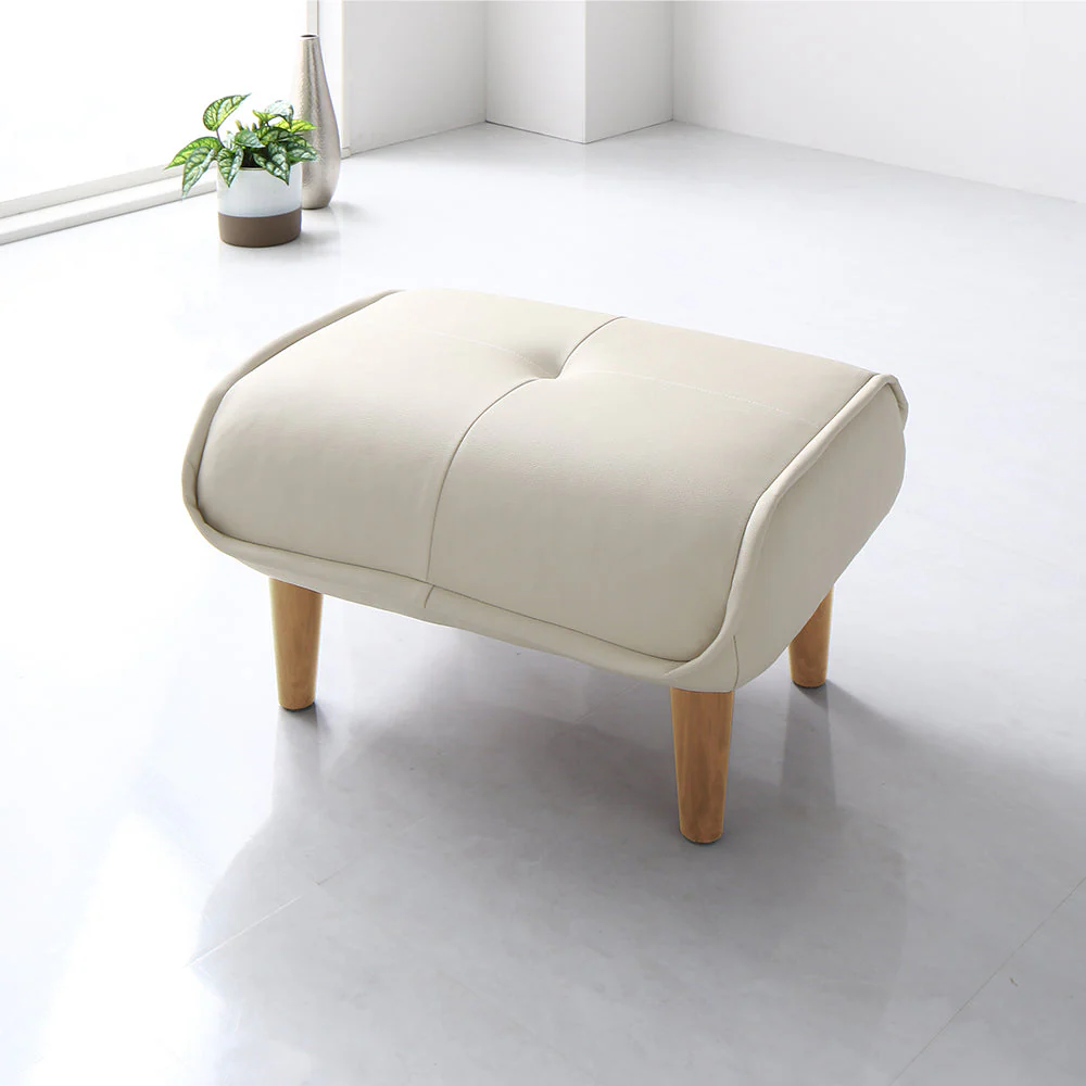 日本製 ポケットコイル オットマン単品 ファブリック生地 レッド - Image 28