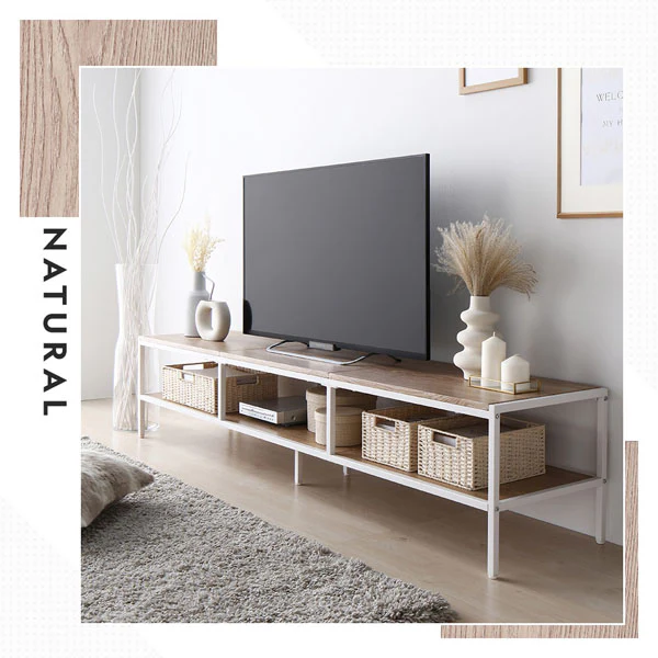 テレビボード単品（幅150cm） 『Rectico レクティコ』ナチュラル - Image 5