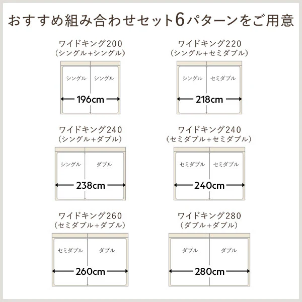 コンセント 棚付き 高さ調整すのこベッド 『Asteria アステリア』 連結サイズ シャビーオーク - Image 12