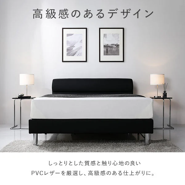 レザー調ベッド 『NOBILIS ノビリス』 グレージュ - Image 4