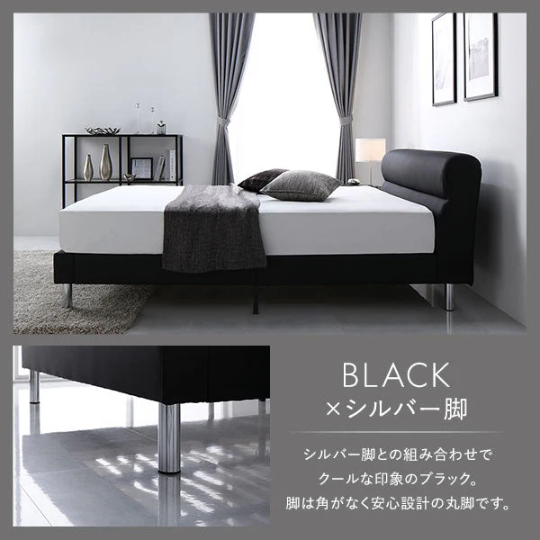 レザー調ベッド 『NOBILIS ノビリス』 グレージュ - Image 5