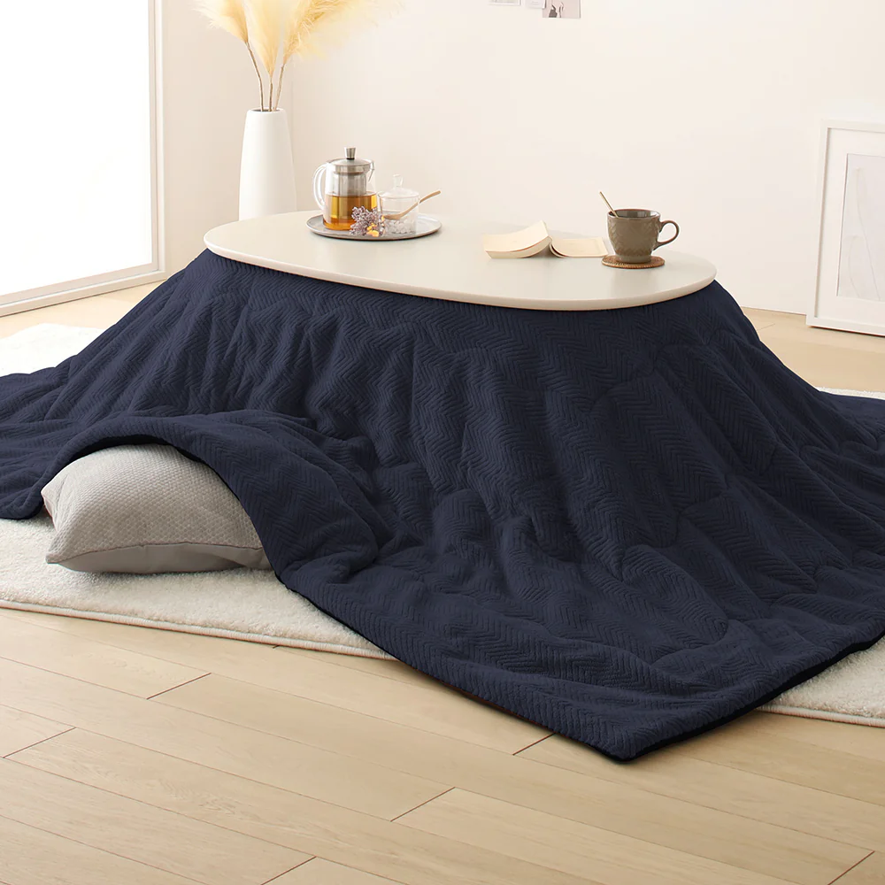 マイクロファイバー こたつ掛け布団(210×170cm) 単品 グレー - Image 15