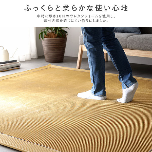 コーデュロイ調フランネル バイカラーシリーズ ラグ こたつ敷布団 180×240cm ピンク - Image 6