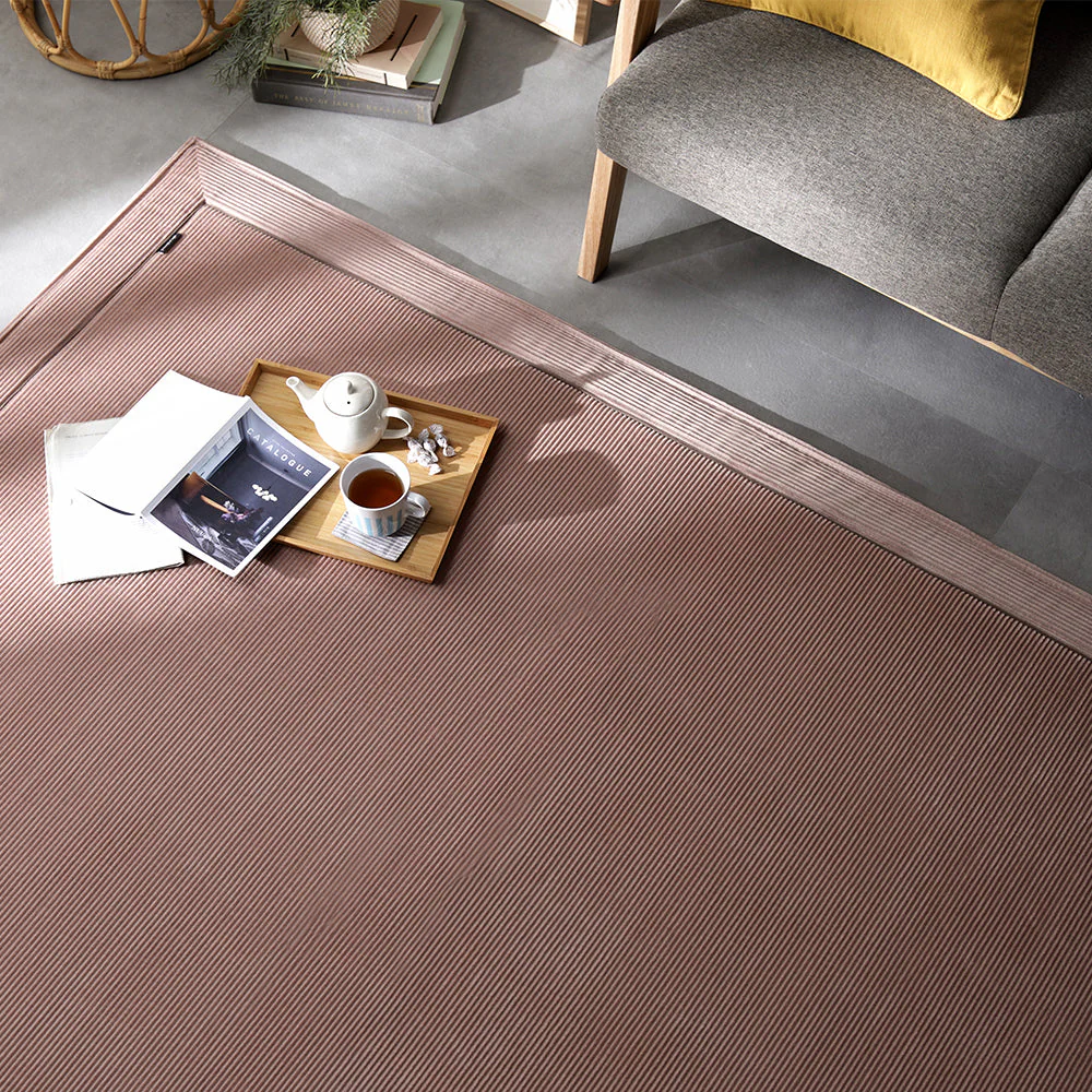 コーデュロイ調フランネル バイカラーシリーズ ラグ こたつ敷布団 180×240cm イエロー - Image 13