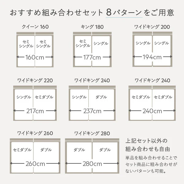 パイン材 高さ調整可能 すのこベッド『Aerus アエラス』連結サイズ ホワイト - Image 4