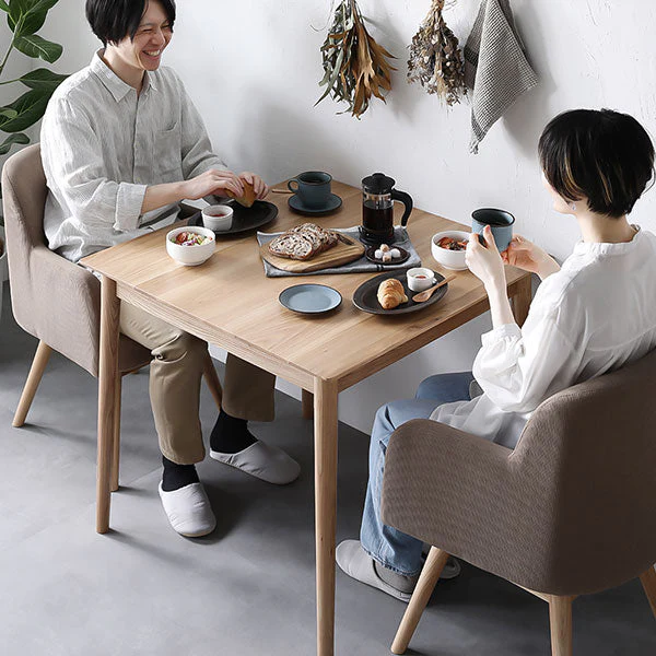 天然木ダイニング（幅80cm）『Duuce デュース』 3点セット モカ - Image 18