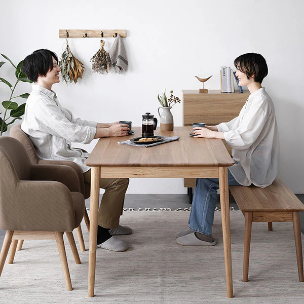 【テーブル単品】天然木ダイニング『Duuce デュース』 幅140cm - Image 15