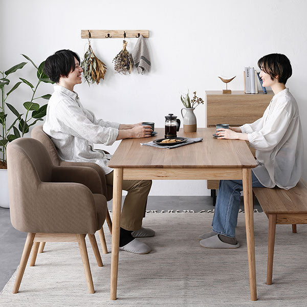【チェア単品】天然木ダイニング 回転式チェア『Duuce デュース』 モカ - Image 16