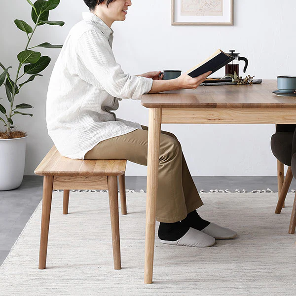 【ベンチ単品】天然木ダイニング『Duuce デュース』 - Image 14