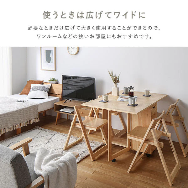 木製 折りたたみ チェア単品 4脚組 『Goethe ゲーテ』 ブラウン - Image 5