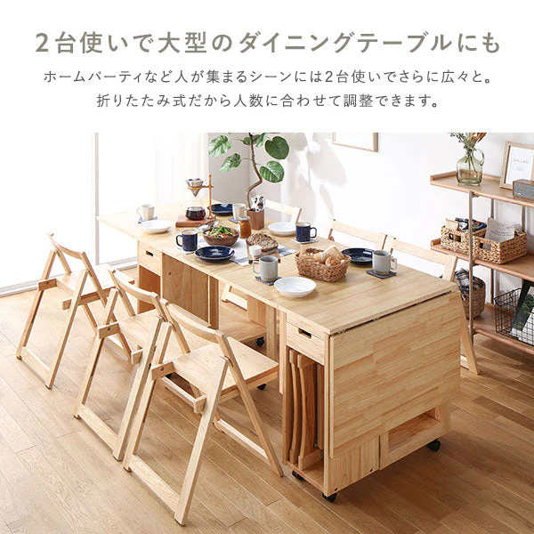 木製 折りたたみ チェア単品 4脚組 『Goethe ゲーテ』 ブラウン - Image 7