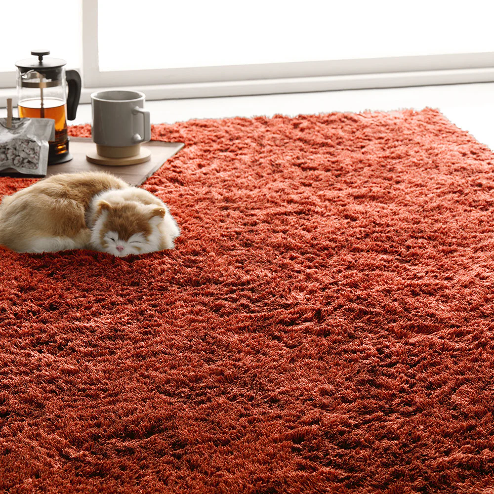 洗えるシャギーラグ 長方形 約200×300cm(4畳) パープル - Image 28