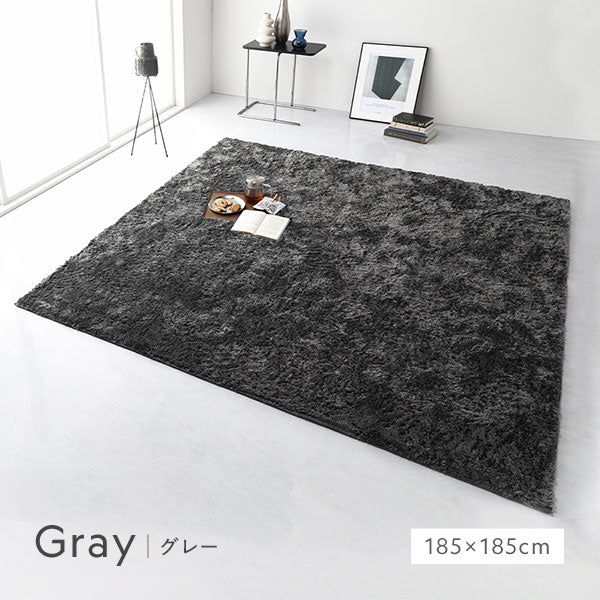 洗えるシャギーラグ 円形(約R185×185cm) ベージュ - Image 10