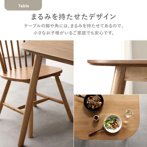 天然木 ダイニングテーブル 正方形75×75cm 単品 ナチュラル - Image 13