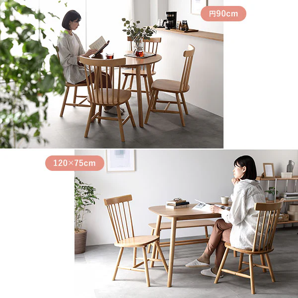 天然木 ダイニングテーブル 正方形75×75cm 単品 ナチュラル - Image 25