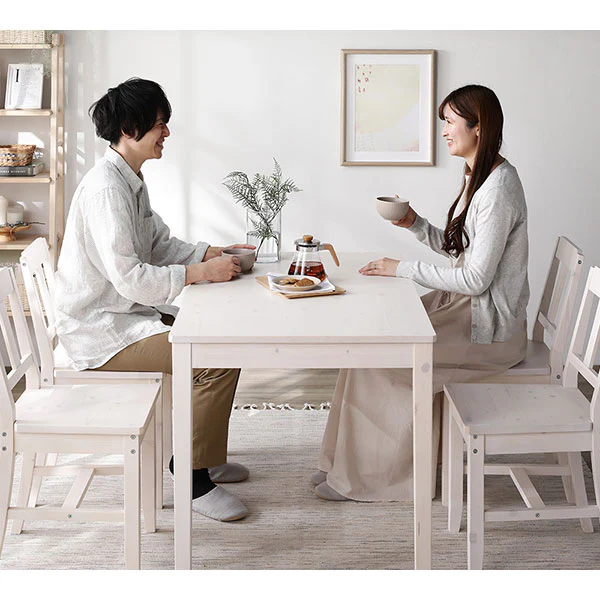パイン材ダイニング 5点セット（幅115cm）『Myon ミオン』 ナチュラル - Image 18