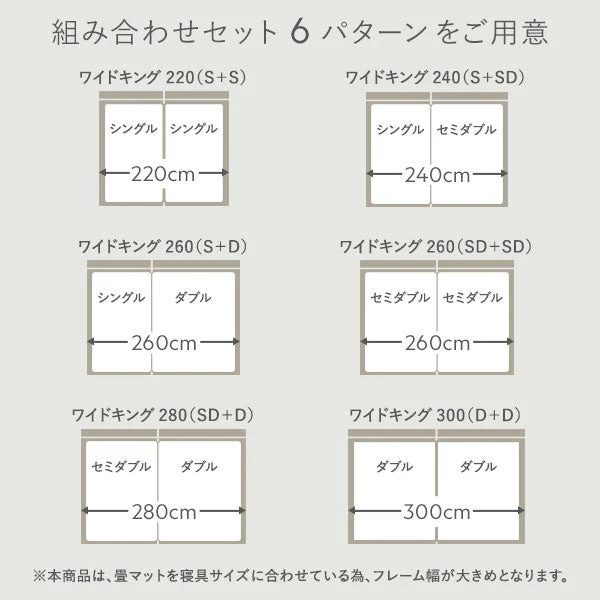 い草畳 すのこベッド 畳マット付き 天然木 3段階高さ調整 単身サイズ ブラウン 緑(双目織) - Image 8